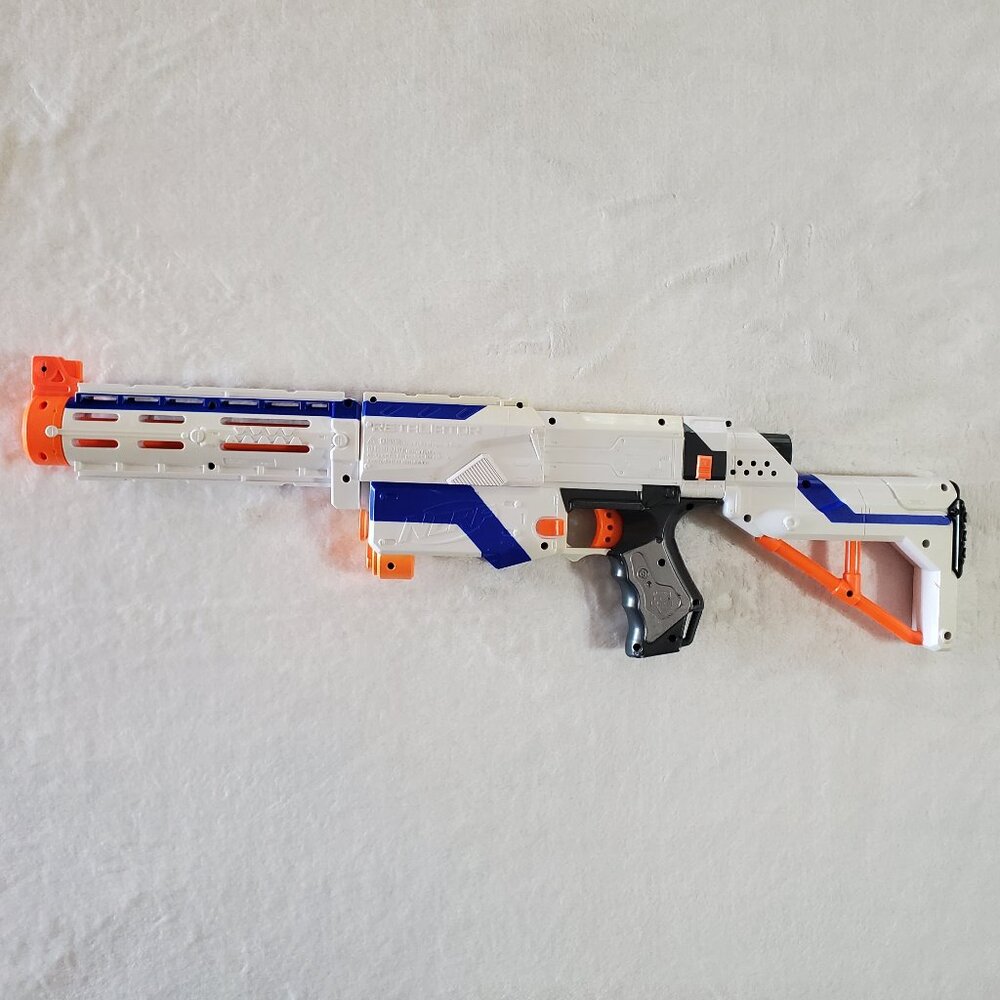 NERF Retaliator Elite N-Strike Blaster Gun with Attachments